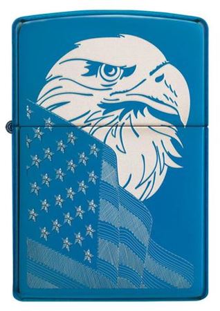 High Polish Blue Eagle and Flag - All Materials