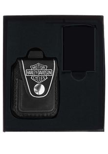 Harley Davidson® Lighter Pouch Gift Set - All Materials