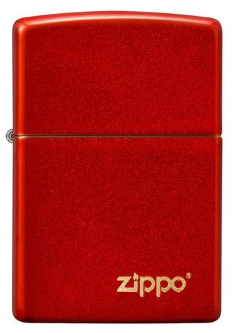 Classic Metallic Red Zippo Logo - All Materials