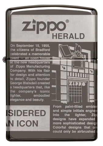 Zippo Newsprint Design - All Materials