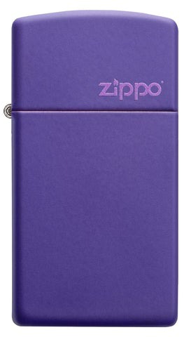 SlimÂ® Purple Matte Zippo Logo - All Materials