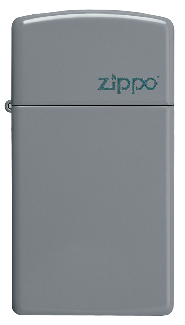 SlimÂ® Flat Grey Zippo Logo - All Materials
