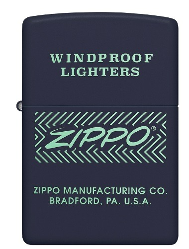 Zippo Navy Matte 48708 - All Materials