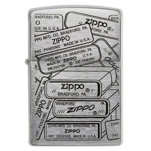 Zippo Brushed Chrome 48713 - All Materials